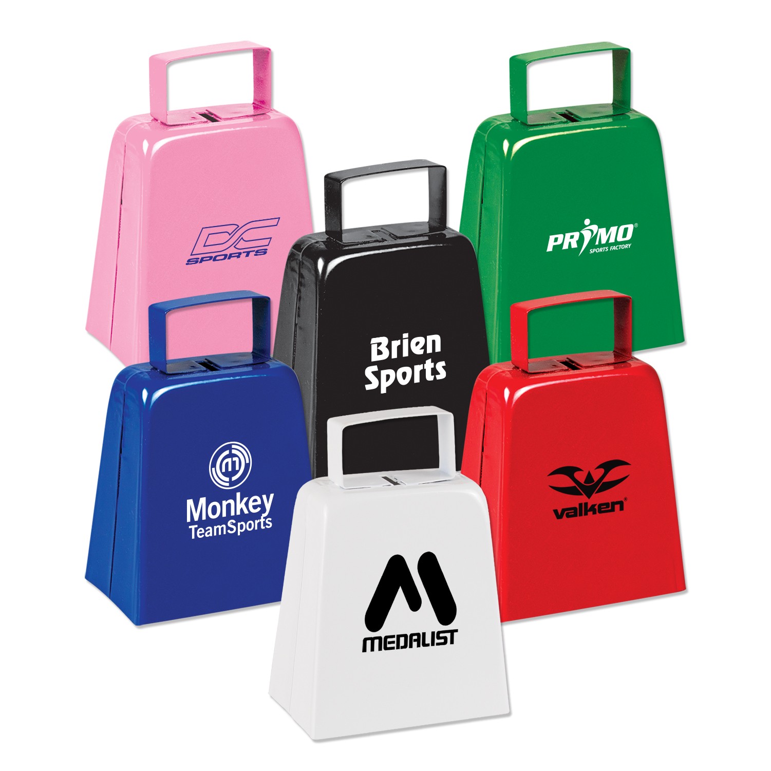 cow bell with team logo