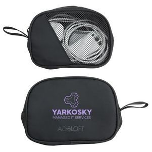custom printed mesh tech organizer pouches